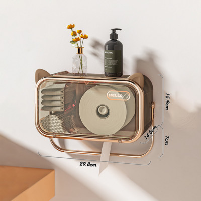 Višenamjenski držač toaletnog papira Vodootporna kutija za maramice Zidni stalak za držač toaletnog papira Luksuzni kupaonski dodaci