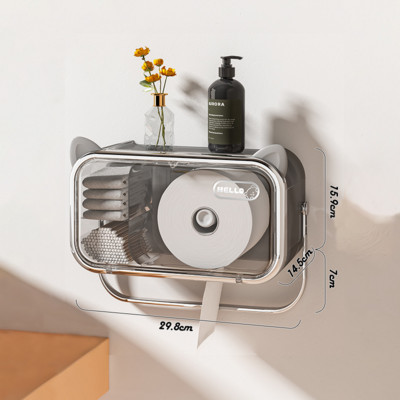 Višenamjenski držač toaletnog papira Vodootporna kutija za maramice Zidni stalak za držač toaletnog papira Luksuzni kupaonski dodaci