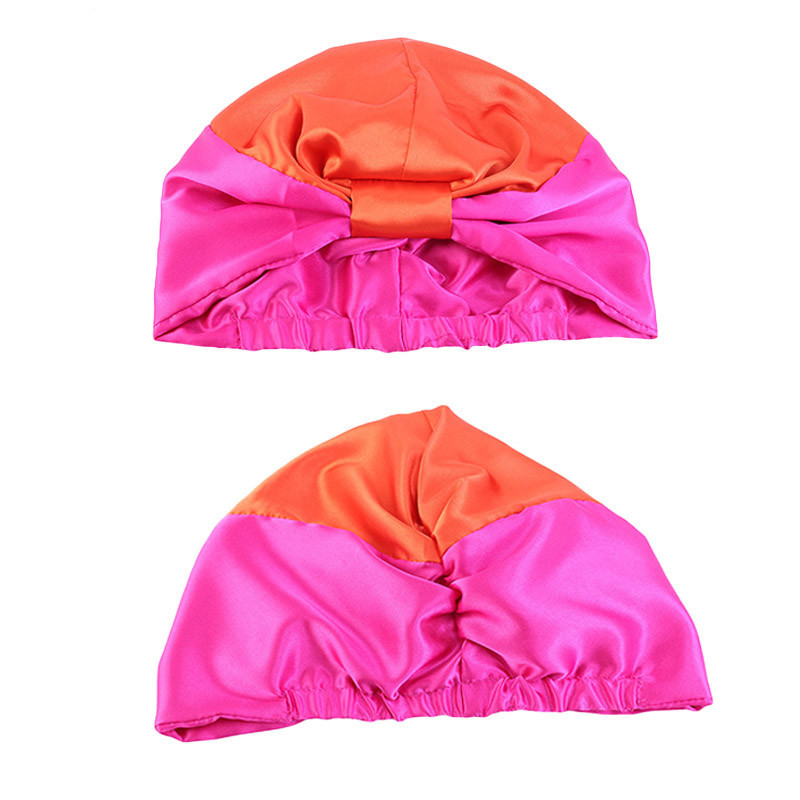 1 KOM Satenska svilena salonska kapa za kosu Ženska kapa za tuširanje za spavanje Ručnik za kupanje Suši kosu Brza elastična njega kose Šešir za glavu Omotajte šešir Pokrivalo za glavu