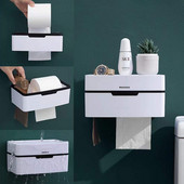 Pie sienas stiprināms tualetes turētājs Tualetes papīra turētājs salvešu kaste Miskastes maiss Ietaupījumi Virtuve Guļamistaba Glabāšanas kaste Vannas istabas piederumi