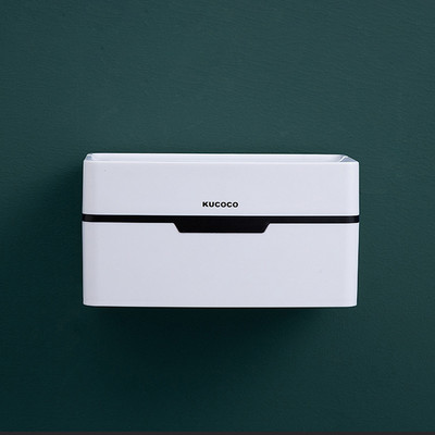 Pie sienas stiprināms tualetes turētājs Tualetes papīra turētājs salvešu kaste Miskastes maiss Ietaupījumi Virtuve Guļamistaba Glabāšanas kaste Vannas istabas piederumi