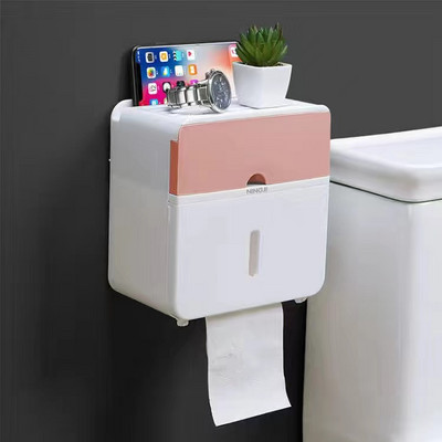Držač toaletnog papira Vodootporna zidna polica Ladica za toaletni papir Rola držača papirnatih ručnika Kutija Cijev Kutija za pohranu Ladica