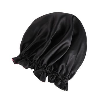 1 τμχ Μεταξωτά καπό διπλής στρώσης Ελαστική αναστρέψιμη εξαιρετικά μεγάλη σατινέ κουκούλα ύπνου για σγουρά/φυσικά μαλλιά Γυναικεία περιτύλιγμα κεφαλιού για κορίτσια