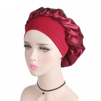 Γυναικείο σατέν μασίφ καπέλο ύπνου Νυχτερινό καπέλο ύπνου Καπέλο περιποίησης μαλλιών Νυχτερινό καπέλο για γυναίκες Άνδρες Unisex Cap Bonnet de Nuit