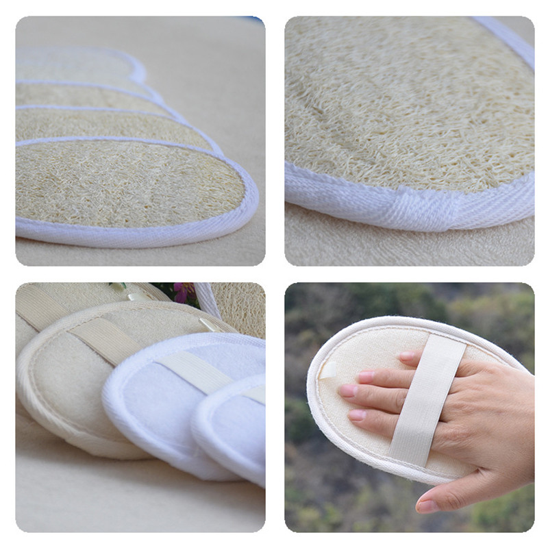 Jaunākās dabiskās vannas lufas sūkļa suka Dabiskā mazgāšanas lupatiņa ķermeņa suka Mīksta lufa sūkļa vannas bumbas vannas istabas tualetes piederumiem instrumenti