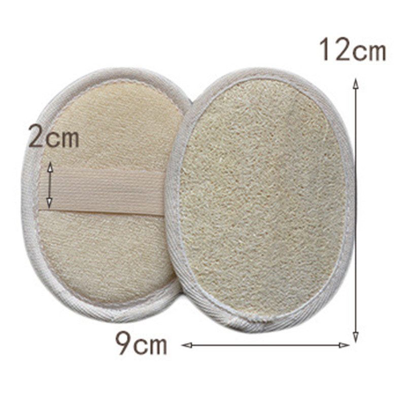 Jaunākās dabiskās vannas lufas sūkļa suka Dabiskā mazgāšanas lupatiņa ķermeņa suka Mīksta lufa sūkļa vannas bumbas vannas istabas tualetes piederumiem instrumenti