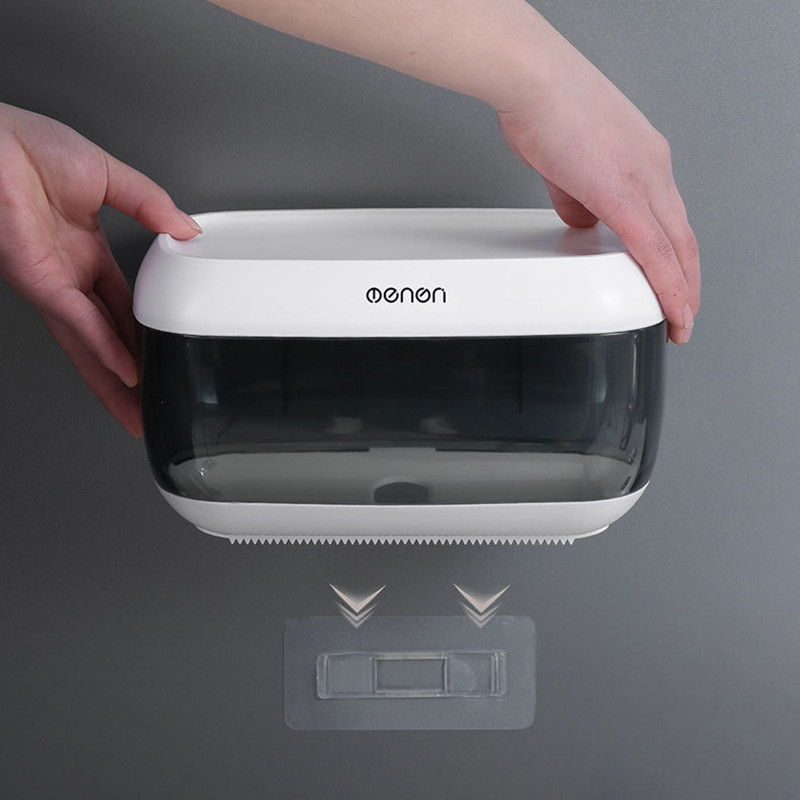 Magnetski držač toaletnog papira Zidni dozator Višenamjenska kupaonska kutija za pohranjivanje maramica Kupaonski pribor