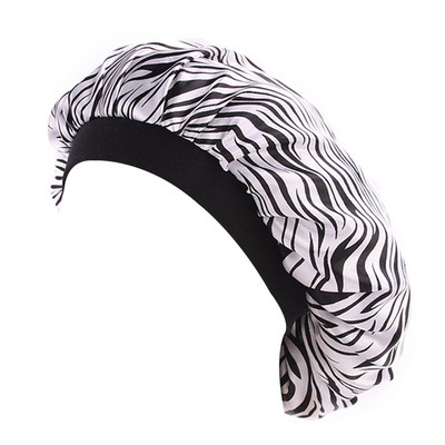 Unisex satenska kapa za kosu za odrasle Noćna kapa Širokog oboda Cvjetna kapa za spavanje Kapa za tuširanje Svileni šeširi za kupanje Za kupaonicu Za sva godišnja doba