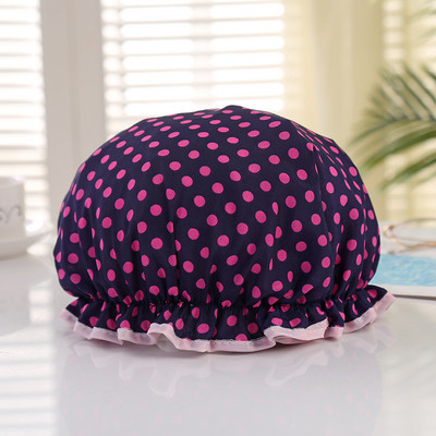 Ūdensnecaurlaidīga vannas cepure Vannas istabas duša matu pārklājs sievietēm Piederumi dušas cepure Pieaugušo dušas vannas peldcepures Vannas istabas piederumi