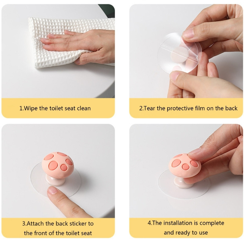 Podizač poklopca WC školjke Silikonski podizač poklopca WC školjke Bez kontakta Podizač ručke WC školjke Podesiva kopča Odgovara svim WC školjkama B03E