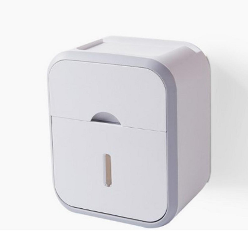 Tualeto popieriaus laikymo dėžutė, atspari vandeniui be smūgių, sieninė laikiklio lentyna Virtuvės vonios kambario priedai