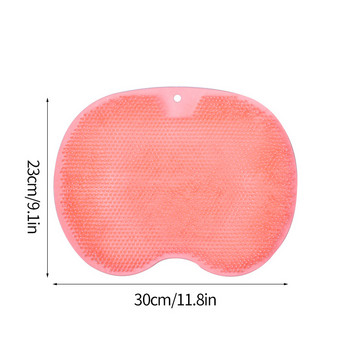 Ексфолираща душ Масажна стъргалка Неплъзгаща се подложка за баня Четка за масаж на гърба Силиконова гел за крака Почистване на тялото Инструмент за къпане