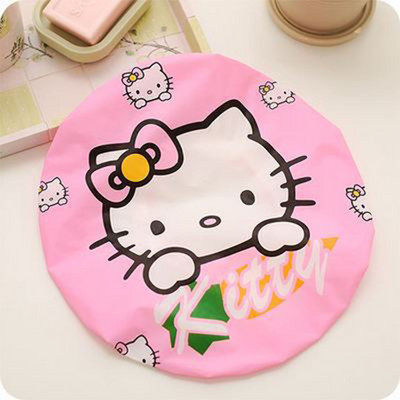 Kape za tuširanje u 9 boja Crtani šareni pokrivač za kosu za tuširanje Odrasli Vodootporna kapa s elastičnom trakom za kupanje SPA kapa Ženska dječja kosa