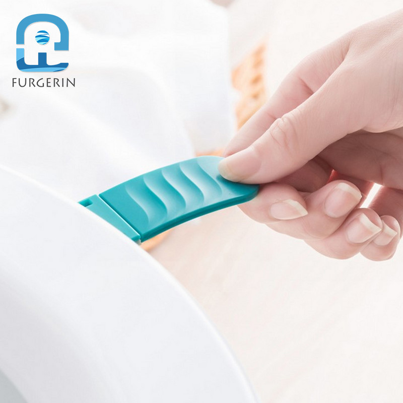 FURGERIN 3GAB/LOT pārnēsājamie tualetes sēdekļa pacēlāji saliekamie plastmasas tualetes sēdekļa pacelšanas rokturi tualetes pacelšanas vannas istabas ierīces