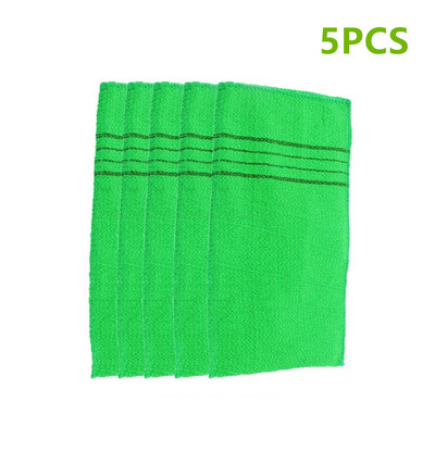 5gab dušas vannas skrubis cimds Korejas pīlings ķermeņa skrubis dušas dvielis veļas lupatiņa pārnēsājama pieaugušajiem rupjo graudu birste