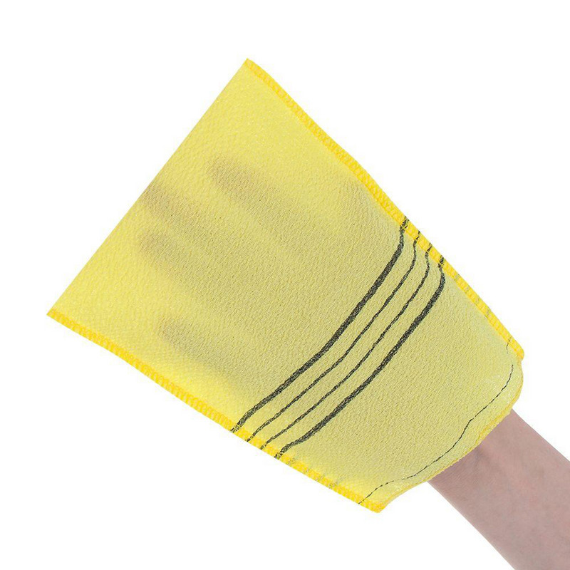 5gab dušas vannas skrubis cimds Korejas pīlings ķermeņa skrubis dušas dvielis veļas lupatiņa pārnēsājama pieaugušajiem rupjo graudu birste