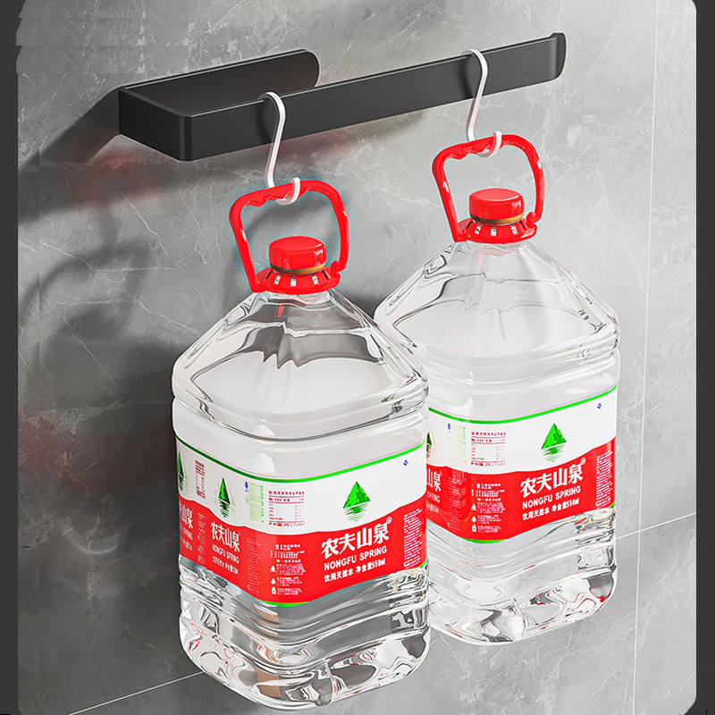 Saldu turētājs tualetes papīra turētājs statīvs dvieļu turētājs akrils pie sienas stiprināms vannas istabas plaukts virtuves rullopapīra statīvs melns pakaramais