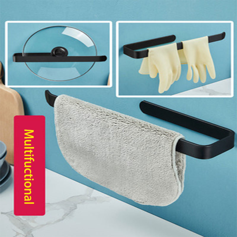 Saldu turētājs tualetes papīra turētājs statīvs dvieļu turētājs akrils pie sienas stiprināms vannas istabas plaukts virtuves rullopapīra statīvs melns pakaramais