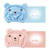 Karikatūra Dzīvnieki dušas cepure bieza elpošana mati turbāns ātri dvieļu žāvēšanas dvieļu cepures sievietēm saunas vannas istabas aksesuārs