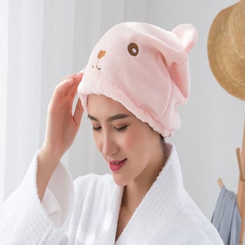 Cartoon Animals Shower Cap Thicken Breathability Hair Turban που στεγνώνει γρήγορα με πετσέτα Καπέλα για γυναικεία σάουνα Αξεσουάρ μπάνιου