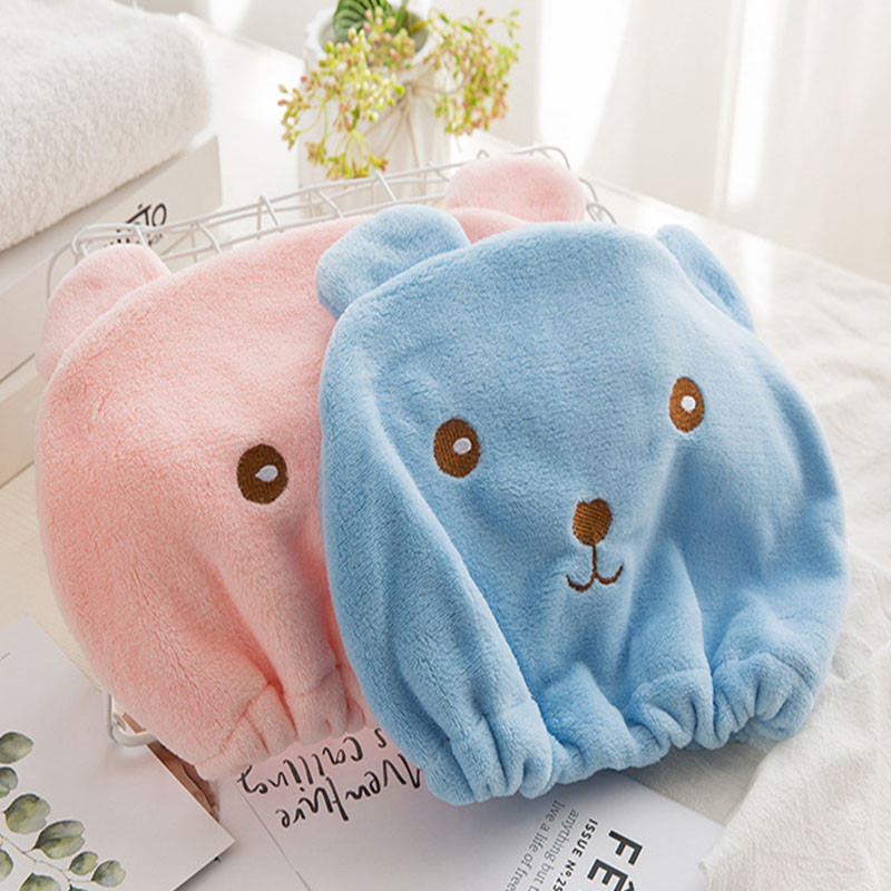 Karikatūra Dzīvnieki dušas cepure bieza elpošana mati turbāns ātri dvieļu žāvēšanas dvieļu cepures sievietēm saunas vannas istabas aksesuārs