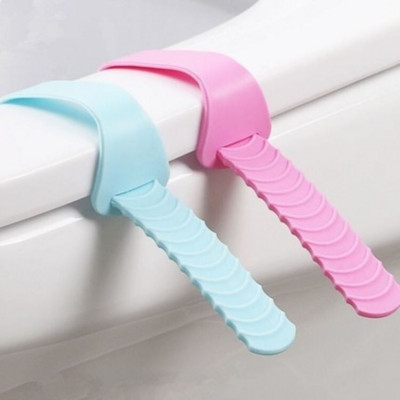 2 gab Cute Fruit tualetes sēdekļa pārsega pacēlājs silikona sanitārais Closestool sēdekļa pārsega pacelšanas rokturis ceļojumu vannas istabas pacelšanas ierīcei