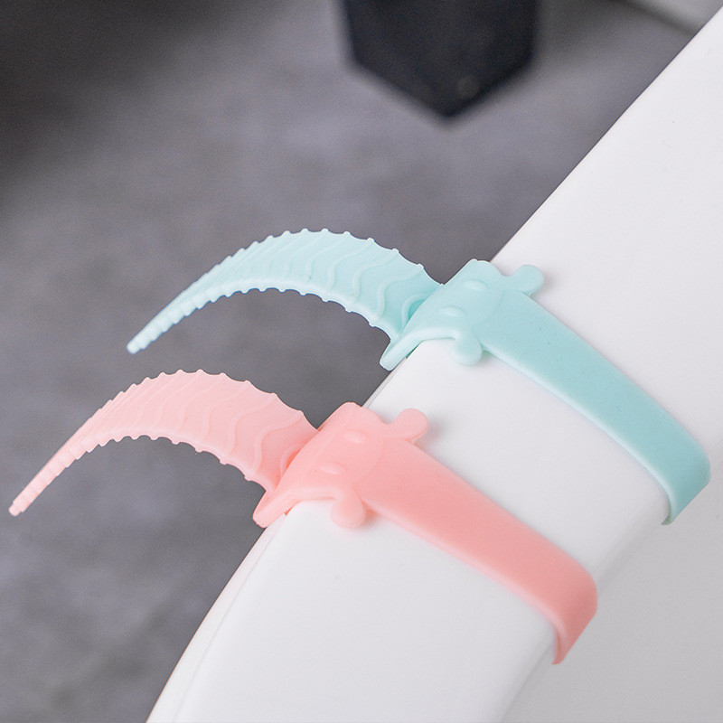 Silikonski podizač navlake za WC školjku u obliku simpatične krave Closestool Ručka navlake za sanitarnu sjedalicu Podesivi uređaj za podizanje poklopca WC školjke