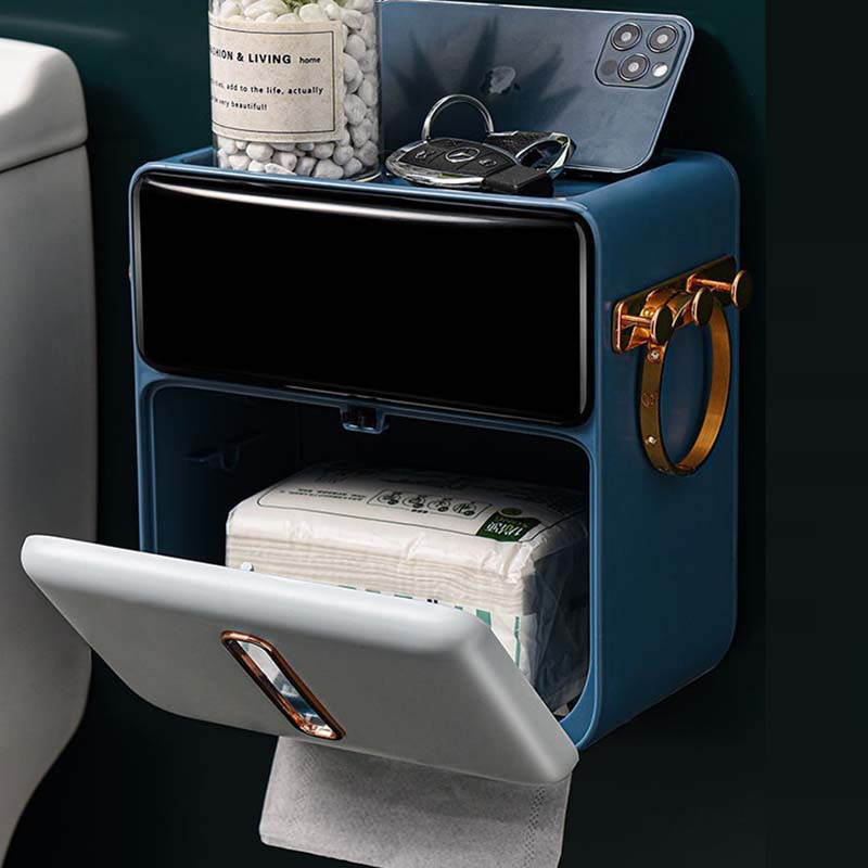 Zidni držač toaletnog papira Dvoslojna kutija za maramice Vodootporna kutija za pohranu papira Kupaonski pribor accesorios baño