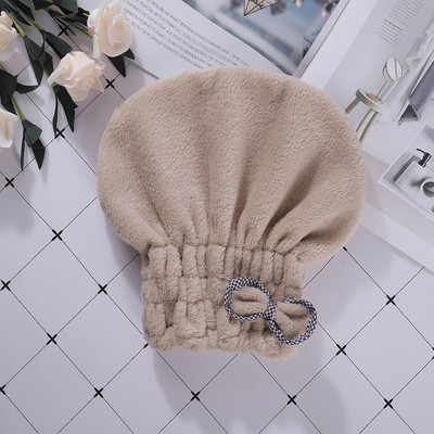 Kapa za suhu kosu od 5 boja koraljnog flisa koja upija i lako se suši. Kapa za tuširanje. Kapa za tuširanje. Kupaonica. Kapa za brisanje glave. Ženska dekoracija za saunu.