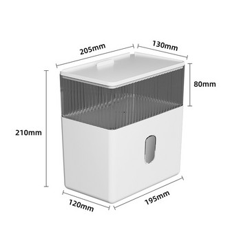 Стенен държач за тоалетна хартия Многофункционален водоустойчив Кутия за съхранение на тоалетни кърпички Организатор на ролка хартия Аксесоари за баня