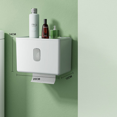 Zidni držač toaletnog papira Višenamjenska vodootporna kutija za pohranu toaletnih maramica Organizator za role papira Kupaonski pribor