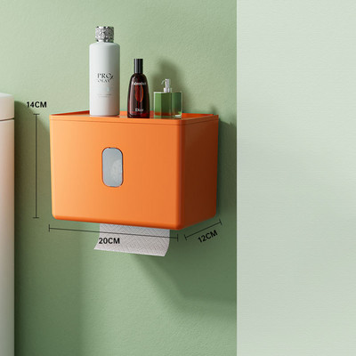 Zidni držač toaletnog papira Višenamjenska vodootporna kutija za pohranu toaletnih maramica Organizator za role papira Kupaonski pribor