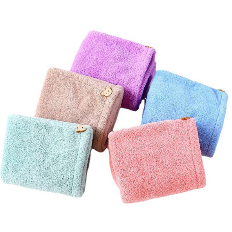 Kapa za tuširanje u 5 boja Sušilo za kosu od mikrovlakana, brzo sušenje, ručnik, podebljana kapa za kupanje, brzi šešir, turban, suha kapa za tuširanje, poklopac za kosu