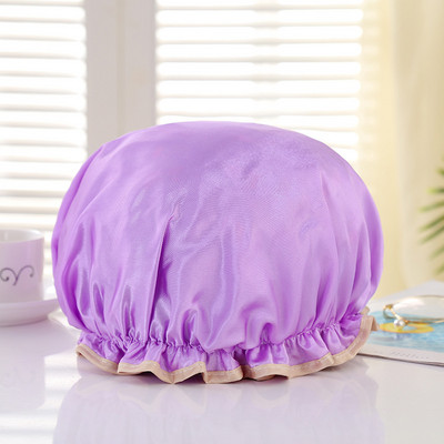 Vrhunska vodootporna satenska kapa za tuširanje u 14 boja Deblja noćna kapa Kapa za tuširanje za čišćenje doma Kemoterapija Ružičasto Plava Crna