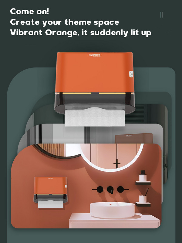 Kupaonski dozator papirnih maramica Ecoco Tissue Box bez bušenja Držač papira dozator Punch Free dozator ručnika za WC