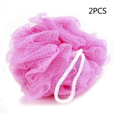 2/10 komada spužve, cvijeta, kuglica za kupanje, četka za tuširanje, najlonska ribalica, mrežasta boja, nasumično poslana, višestruka pjena može se objesiti