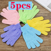 5PC Bast Wisp Piling za tijelo Bath Tuš Wisp Za tijelo Rukavice za kupanje Piling rukavica otporna na klizanje SPA pjena za pranje