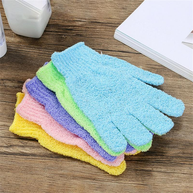 5PC Bast Wisp Piling za tijelo Bath Tuš Wisp Za tijelo Rukavice za kupanje Piling rukavica otporna na klizanje SPA pjena za pranje
