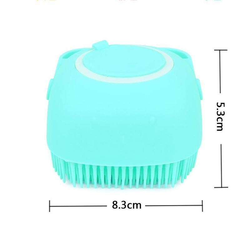 Silikona ātri putojoša suka Cute Magic Brush Visa ķermeņa masāža Vannas istabas aksesuārs Mājdzīvnieku dušas birste Maināma ķermeņa mazgāšanas veļa