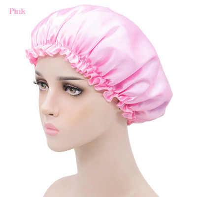 Adjust Kape za tuširanje Hair Satin Bonnet for Sleeping Tuš Cap Silk Bonnet Bonnet Femme Ženska noćna kapa za spavanje Pokrivalo za glavu