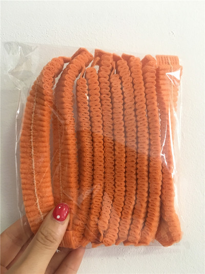 Karstā izpārdošana 10 gab. Neaustas vienreizējās lietošanas dušas cepures, kroku pretputekļu cepures sievietēm vīriešiem vīriešu vannas cepures spa frizētavā Skaistumkopšanas aksesuāri