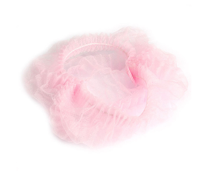 Karstā izpārdošana 10 gab. Neaustas vienreizējās lietošanas dušas cepures, kroku pretputekļu cepures sievietēm vīriešiem vīriešu vannas cepures spa frizētavā Skaistumkopšanas aksesuāri