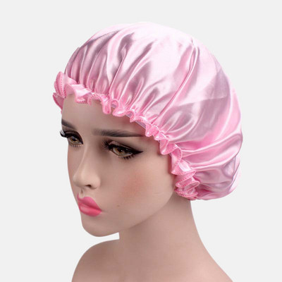 Nova ženska velika veličina Beauty Print Satenska svilena kapa za spavanje Noćna kapa Poklopac za glavu Prednjica za kovrčavu kosu Šešir