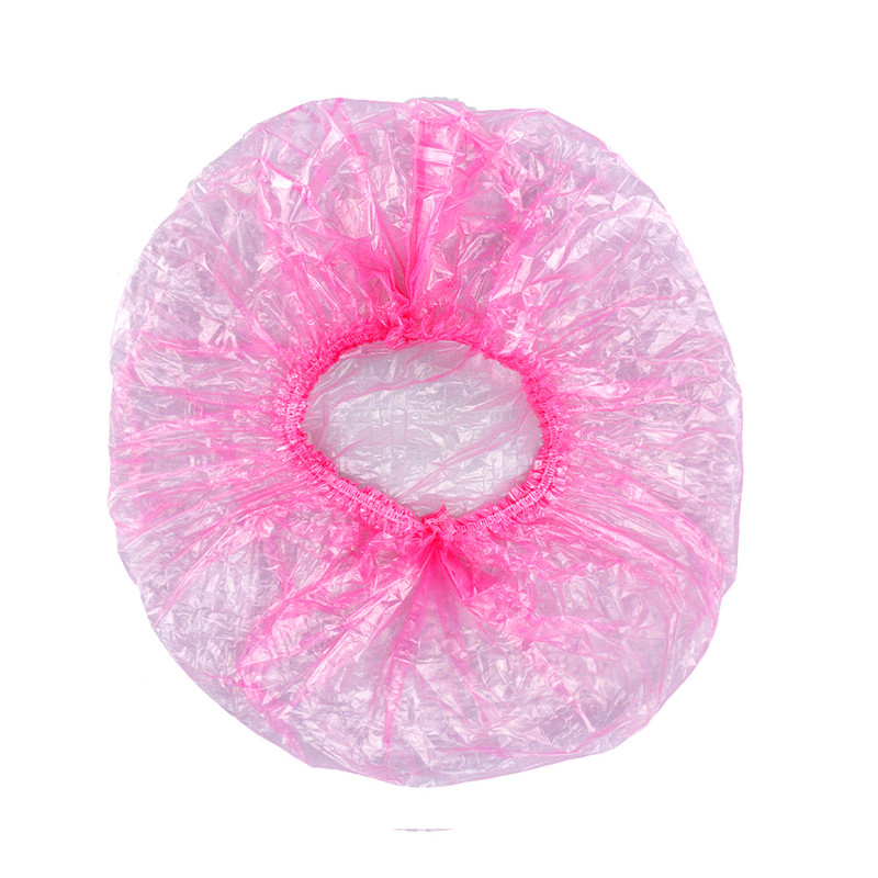 100 komada jednokratne kape za tuširanje prozirne spa salon hotelske jednokratne elastične kape za tuširanje kupaonski proizvodi kapa za tuširanje