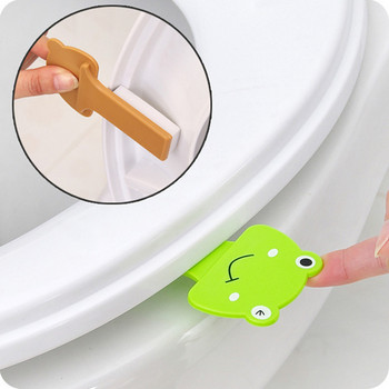 4 бр. Преносими повдигачи на тоалетна седалка Дръжка за тоалетна гърне с пръстен, удобна за капака на тоалетната, е комплект от продукти за домашна баня