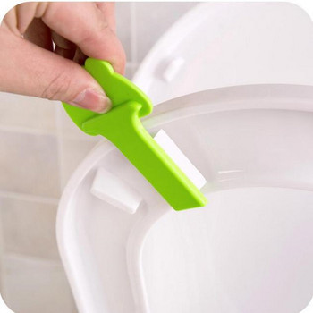 4 бр. Преносими повдигачи на тоалетна седалка Дръжка за тоалетна гърне с пръстен, удобна за капака на тоалетната, е комплект от продукти за домашна баня