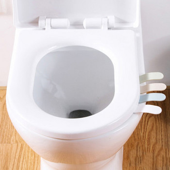 Повдигач на капака на тоалетната седалка Устройство за повдигане на капака на тоалетната чиния Повдигач на капака на тоалетната седалка Избягвайте докосване Самозалепващ се HygieneWhite