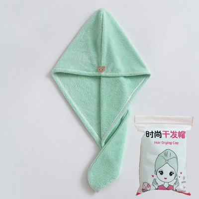 Ručnik za kosu od mikrovlakana, kapa za njegu s gumbom, super upijajući omot za ručnik za kosu Brzo sušeći omot za kosu Ženski kupaonski dodaci