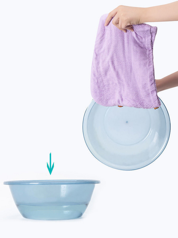 Ručnik za kosu od mikrovlakana, kapa za njegu s gumbom, super upijajući omot za ručnik za kosu Brzo sušeći omot za kosu Ženski kupaonski dodaci