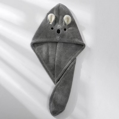 Slatka mačja kapa za dlaku Ručnik za kosu od mikrovlakana Duga kosa Šešir za brzo sušenje Ručnik za kupanje Jako upijanje vode Ženski omot Ručnik za brisanje kose